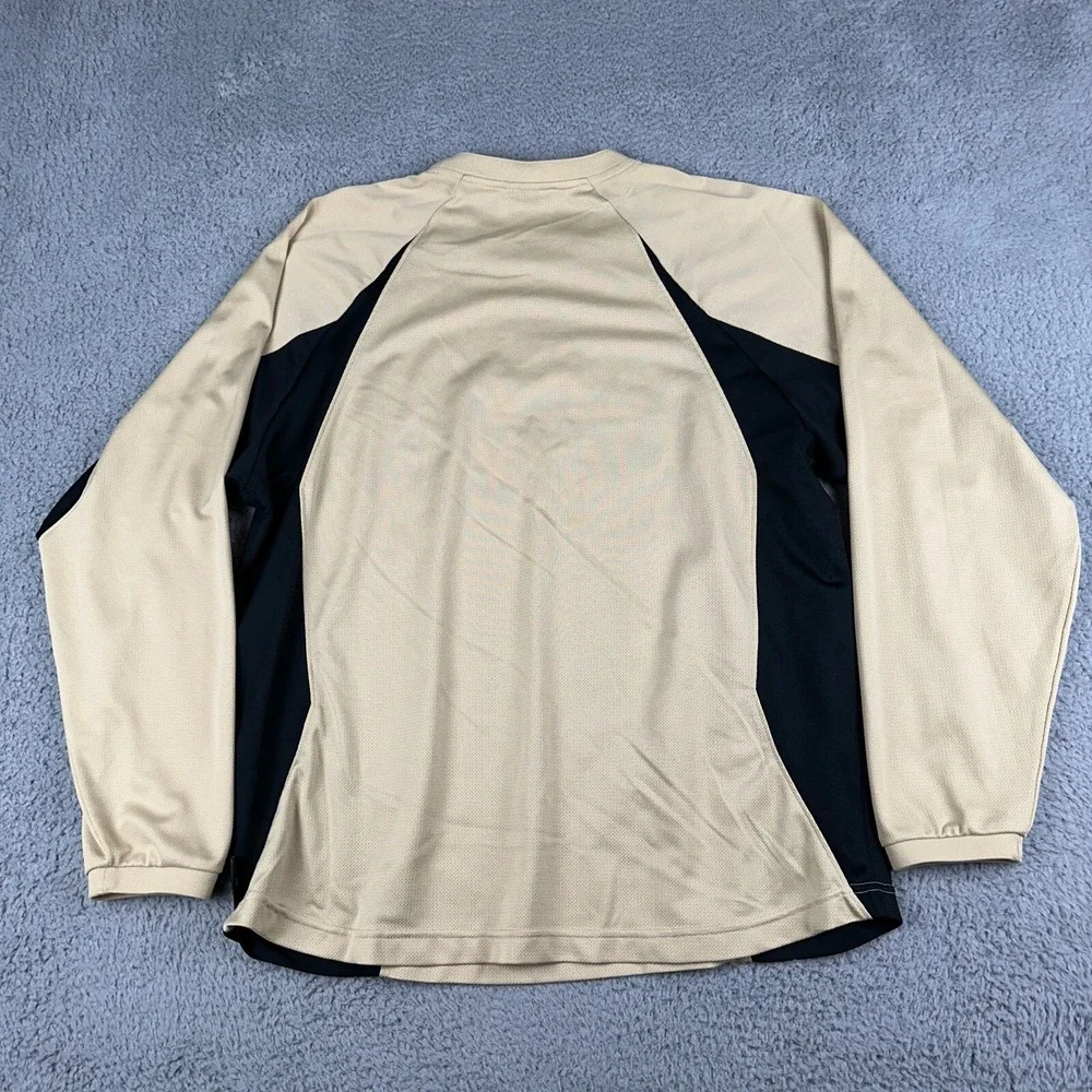 Nike Purdue Boilermakers Shirt Mens Medium Gold Dri-Fit Long Sleeve Crewneck